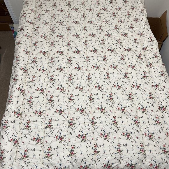 Ralph Lauren PEBBLE PATH Twin Comforter Little Pink & Blue Flowers Designer - Picture 2 of 13